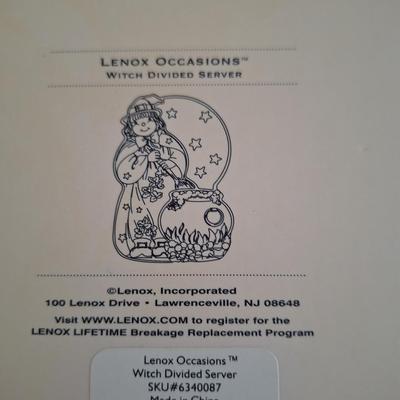 NIB Lenox Witch serving dish