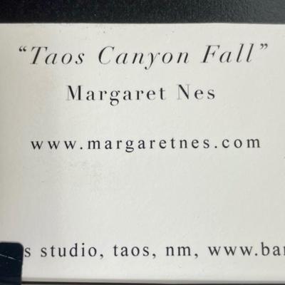 Framed Art “Taos Canyon Fall” by Margaret Nes