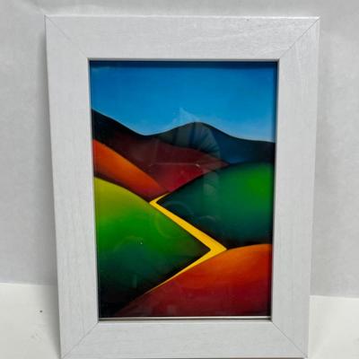 Framed Art “Taos Canyon Fall” by Margaret Nes