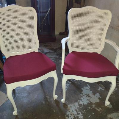 French Provincial Style Dining Table and Six Chairs
