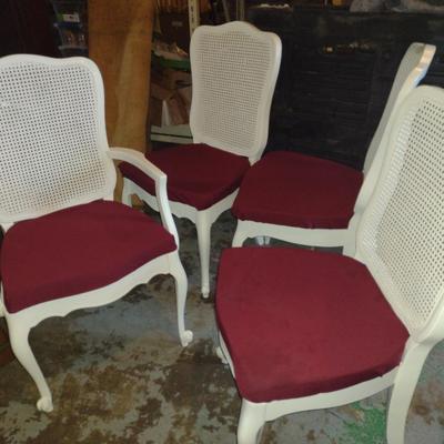 French Provincial Style Dining Table and Six Chairs