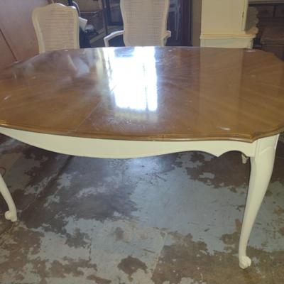 French Provincial Style Dining Table and Six Chairs