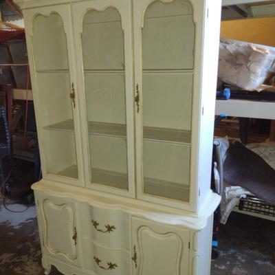 French Provincial Style China Hutch