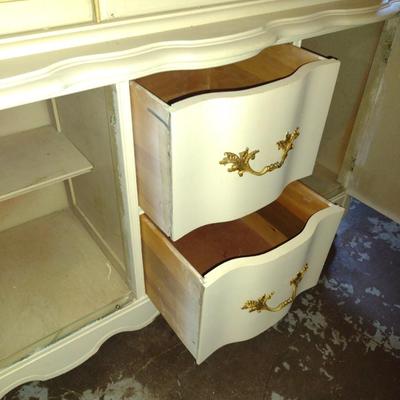 French Provincial Style China Hutch