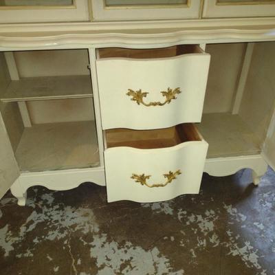 French Provincial Style China Hutch