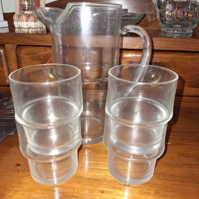 Pitcher w/ 4 glasses