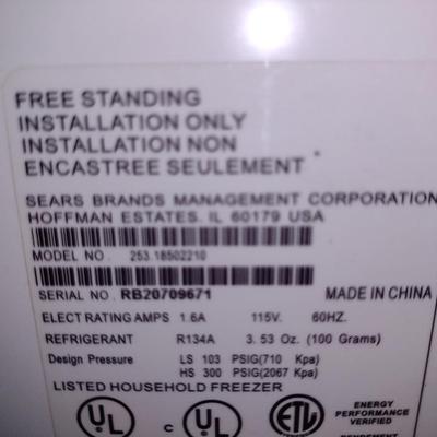 Kenmore Chest Freezer