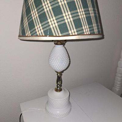 Milk Glass Table Lamp