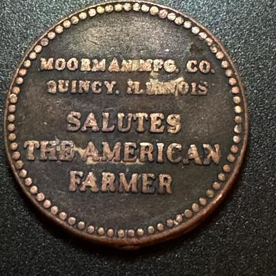 Moorman Food Token - 1818 North American Token - Quincy, Ill