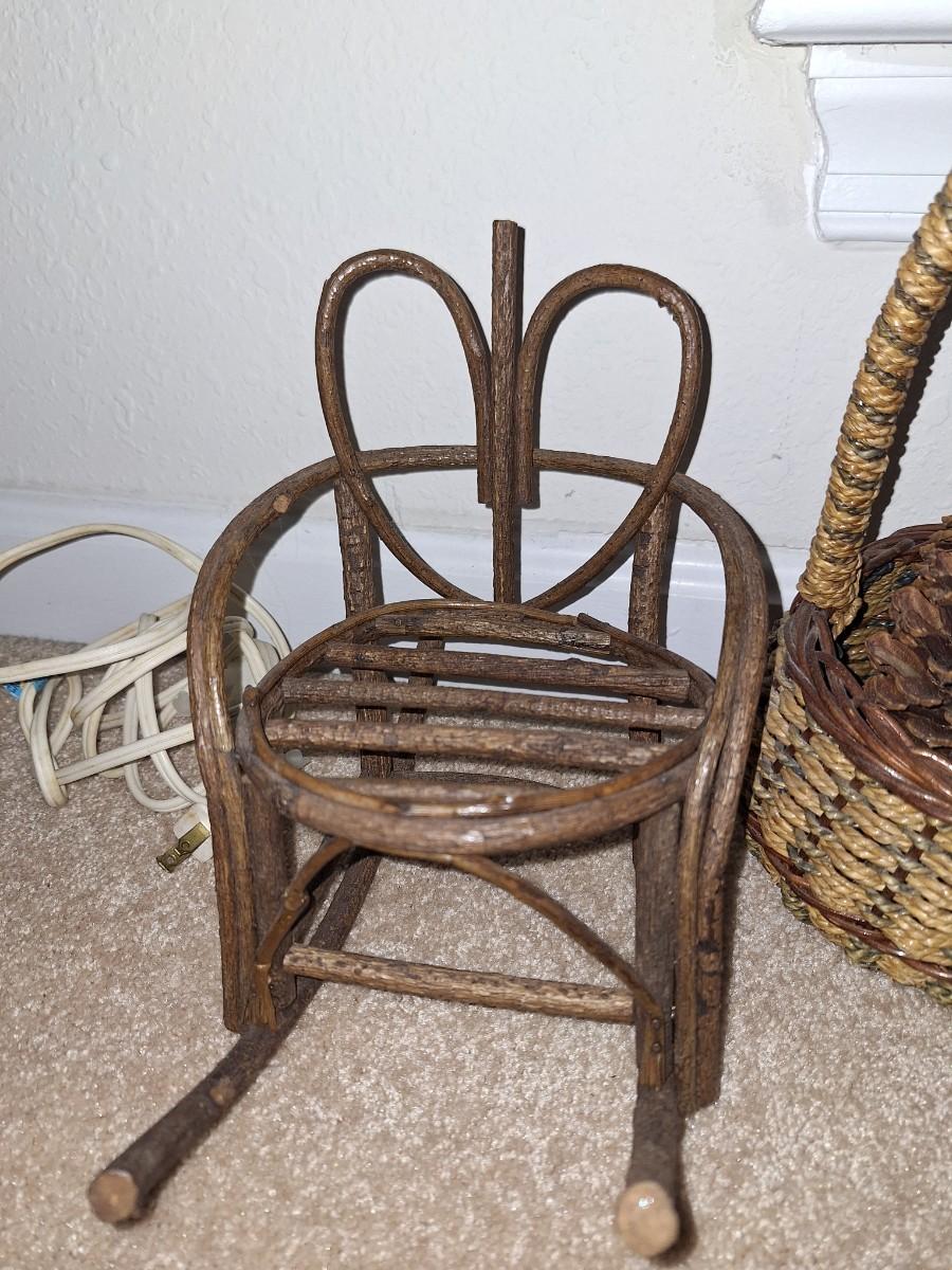 Tei Small Wood Rocker Decor Wood Rocker | EstateSales.org