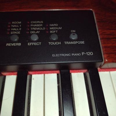 Yamaha Electronic Piano Model P-120 with Bench