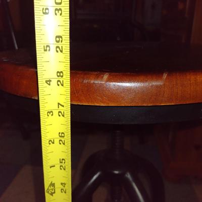 Metal and Wooden Stool