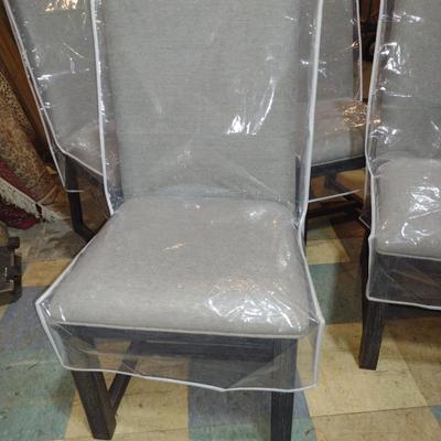Set of Four Upholstered Dining Chairs