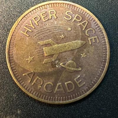 Hyper space Arcade token - 1980's