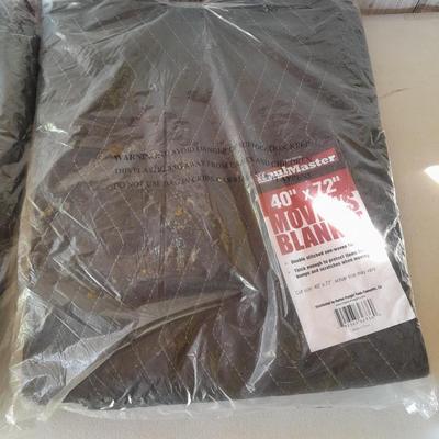 Two brand new moving blankets 40" x 72"