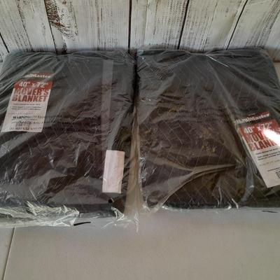 Two brand new moving blankets 40" x 72"