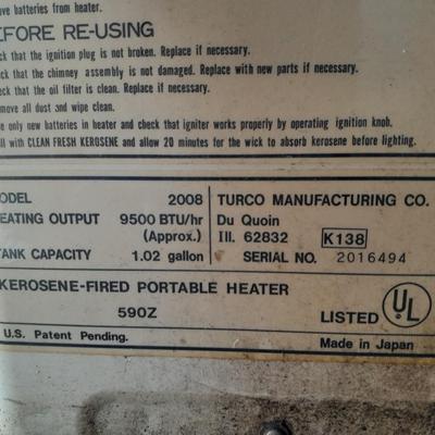 Turco Estate Kerosene heater