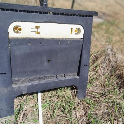 Double headed Tripod work light with storehorse folding sawhorse