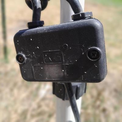 Double headed Tripod work light with storehorse folding sawhorse