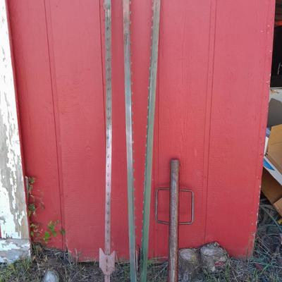 Fence Post pounder - t-posts and a post pulling tool
