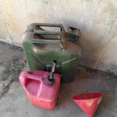 Gas can funnel and metal Jerry Can gas can (2 of 2)