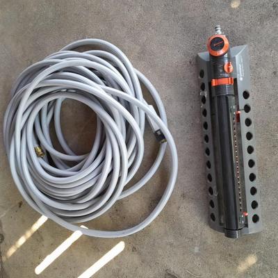 Garden hose and Large sprinkler