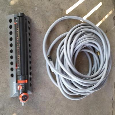 Garden hose and Large sprinkler