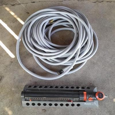Garden hose and Large sprinkler