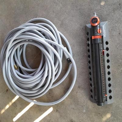 Garden hose and Large sprinkler