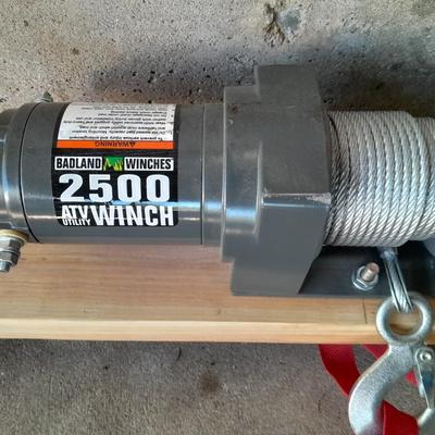 Badland Winches ATV Utility 2500 Winch with remote control