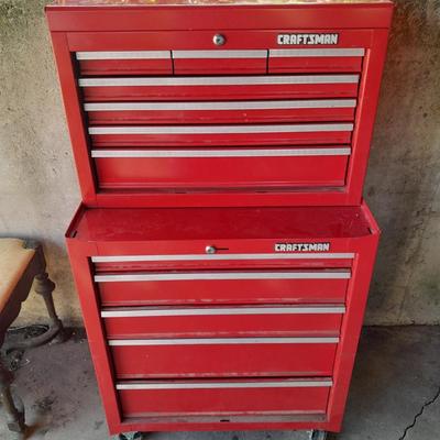 Nice like new two-piece Craftsman Toolbox - Toolchest