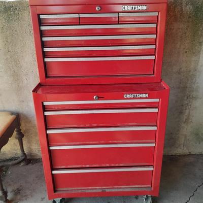 Nice like new two-piece Craftsman Toolbox - Toolchest