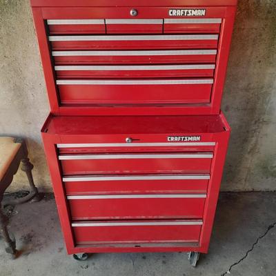 Nice like new two-piece Craftsman Toolbox - Toolchest
