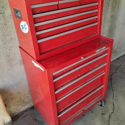 Nice like new two-piece Craftsman Toolbox - Toolchest