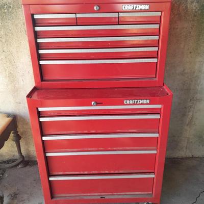 Nice like new two-piece Craftsman Toolbox - Toolchest
