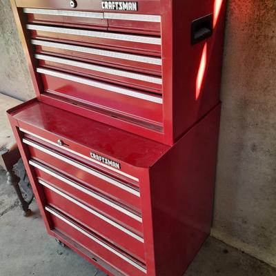 Nice like new two-piece Craftsman Toolbox - Toolchest