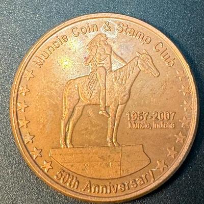Muncie Coin & Stamp club token - 50th Anniversary