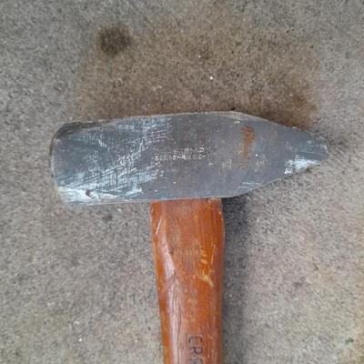 Fiberglass handled shovel - Small sledgehammer - and a crowbar