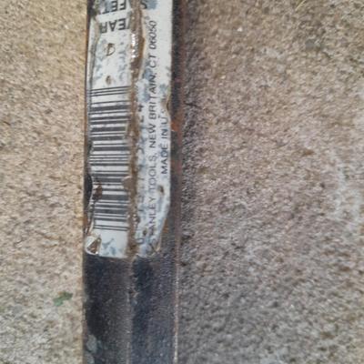Fiberglass handled shovel - Small sledgehammer - and a crowbar