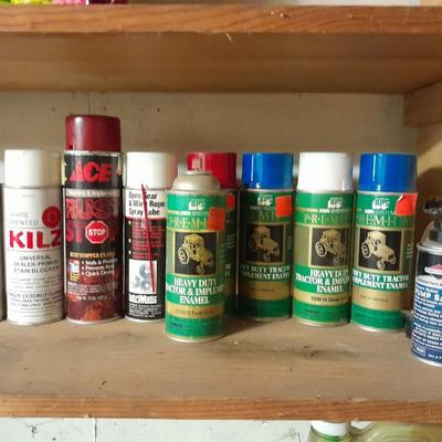Heavy duty tractor & Implement enamel spray paint and other chemicals