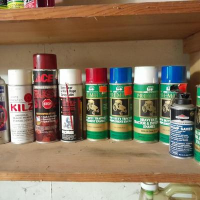 Heavy duty tractor & Implement enamel spray paint and other chemicals
