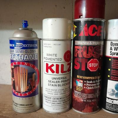 Heavy duty tractor & Implement enamel spray paint and other chemicals