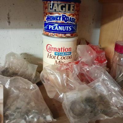 Household hardware new and lightly used - nails - Screws - bolts - organizing bins and more