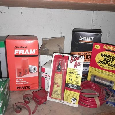 New and new old stock Automotive filters and chemicals
