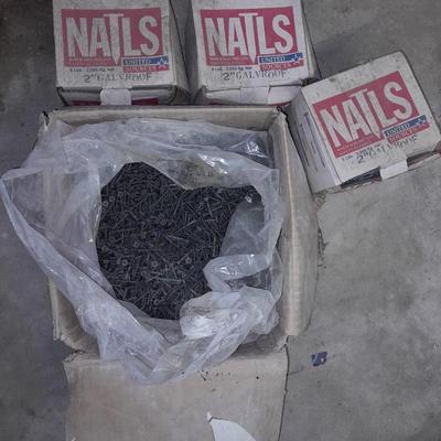 Boxes of nails and a large box of screws - Rebuild - Remodel your home!