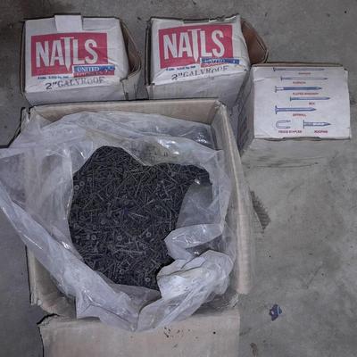 Boxes of nails and a large box of screws - Rebuild - Remodel your home!