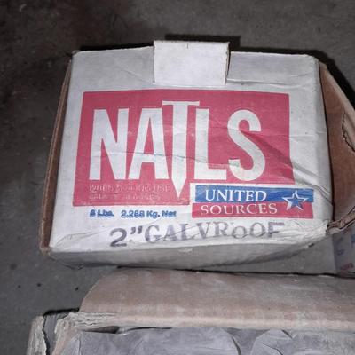 Boxes of nails and a large box of screws - Rebuild - Remodel your home!