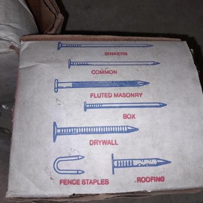 Boxes of nails and a large box of screws - Rebuild - Remodel your home!