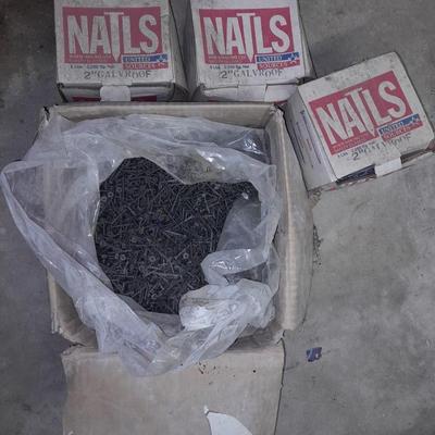 Boxes of nails and a large box of screws - Rebuild - Remodel your home!