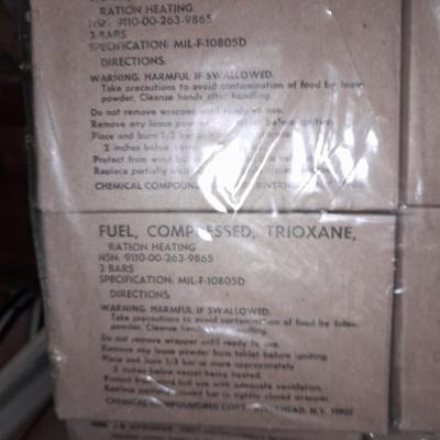 36 boxes of Fuel bars - Prepping and hunting item! - Ration heating